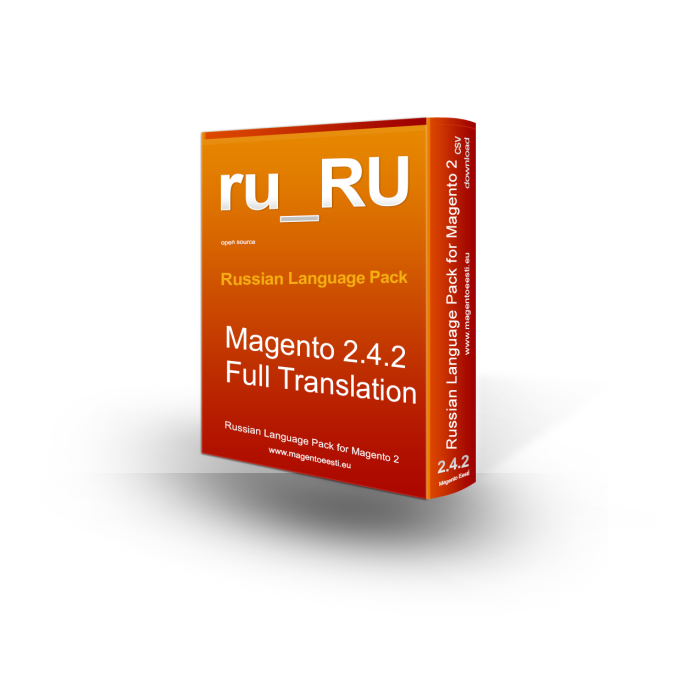 Magento 2 Russian Language Pack - version 2.4.2 localization